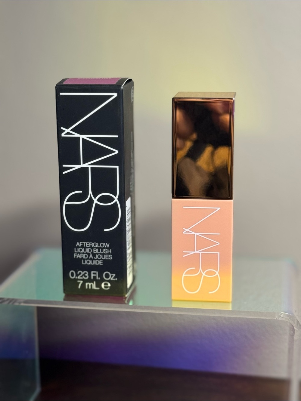Nars afterglow liquid blush wanderlust (soft lilac)